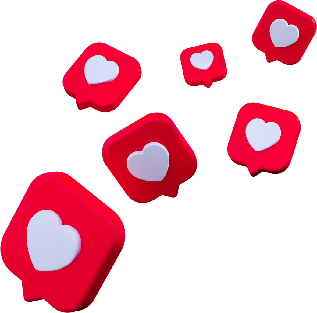 3D Like Notification Icon